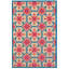Tapis intérieur / extérieur à motif floral rose / bleu / sable Luisa-19766254