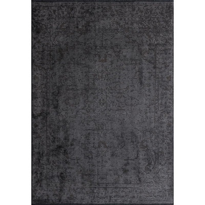 Rapture Abstract Area Rug in Gray