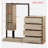 Vasilia Wardrobe with 4 Drawers, 3 Open Compartments and Multiple Shelves-1251815856