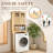 66.93'' Toilet Cabinet In Original Wood With Rattan Surface Double Doors