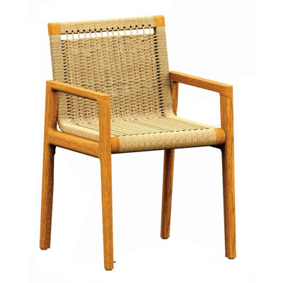 Sema Solid Wood Outdoor Dining Armchair