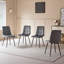 50cm H Velvet Upholstered Metal Side Chair-686924711-689253981