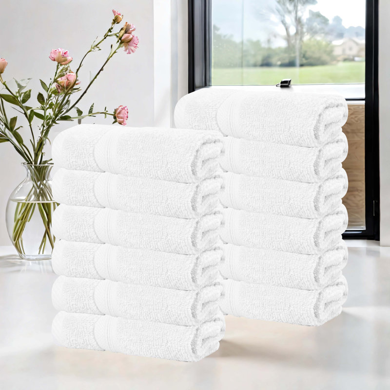 Serviettes pour le visage Smart Dry Zero Twist, Blanc