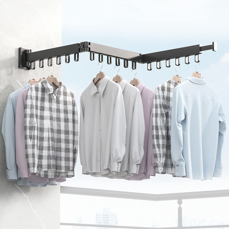 Conlan 89.91cm Wall Mounted Clothes Rack