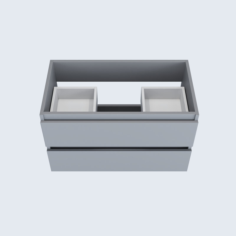 Salt 35.13'' Single Bathroom Vanity Base Only, Gray