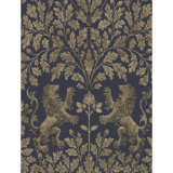 Pearwood Floral Metallic Wallpaper Roll