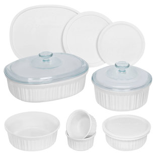 Ensemble de plats de cuisson en grès de 12 pièces Corningware