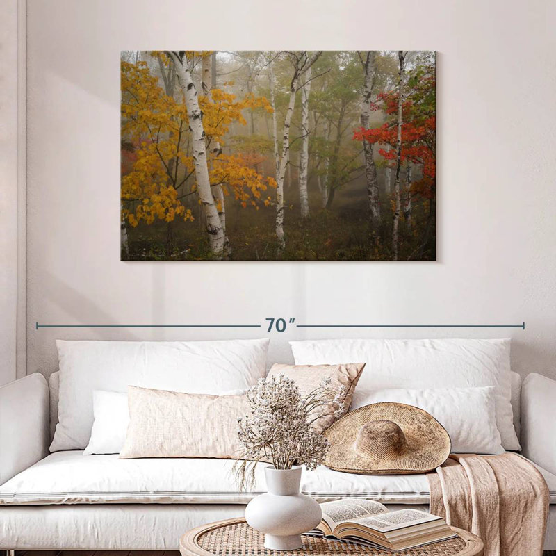 Alvord Autumn Birch Forest, H 30 po x l 45 po