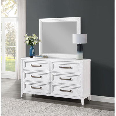 Commode 6 tiroirs avec miroir Littell