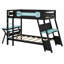 Lit superposé double pour bureau avec ports USB et rangement perforé-1858579419-1858579420