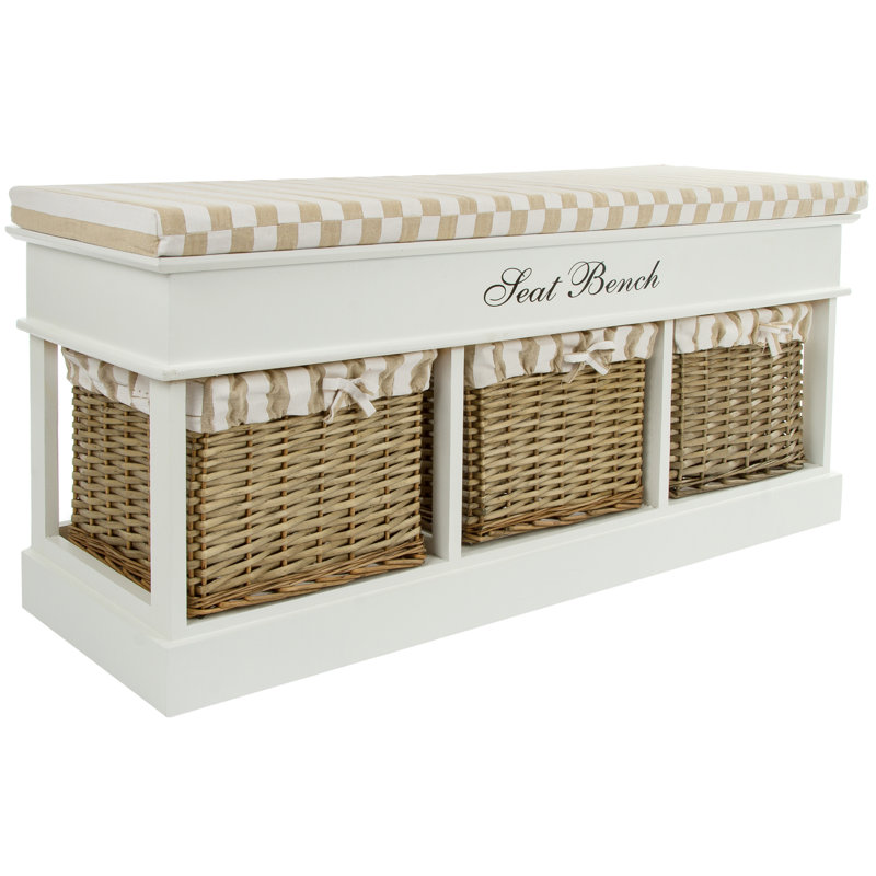Polyester Upholstered Storage Bench