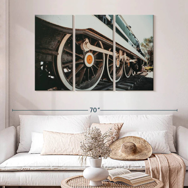 Mehar Old Train, 32" H x 50" W