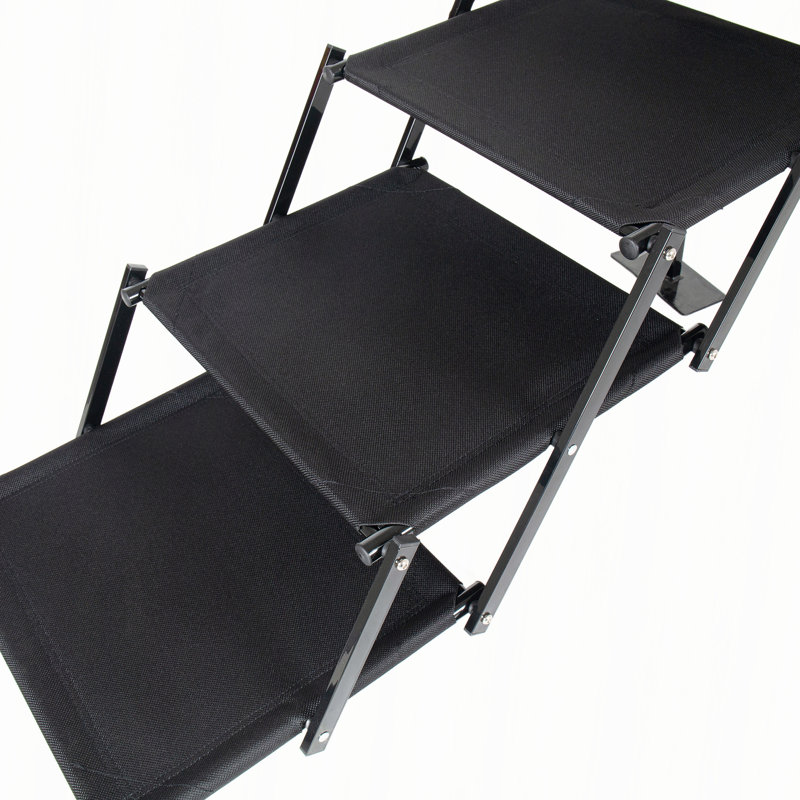 Extra Wide Foldable Dog Stairs with Non-Slip Surface