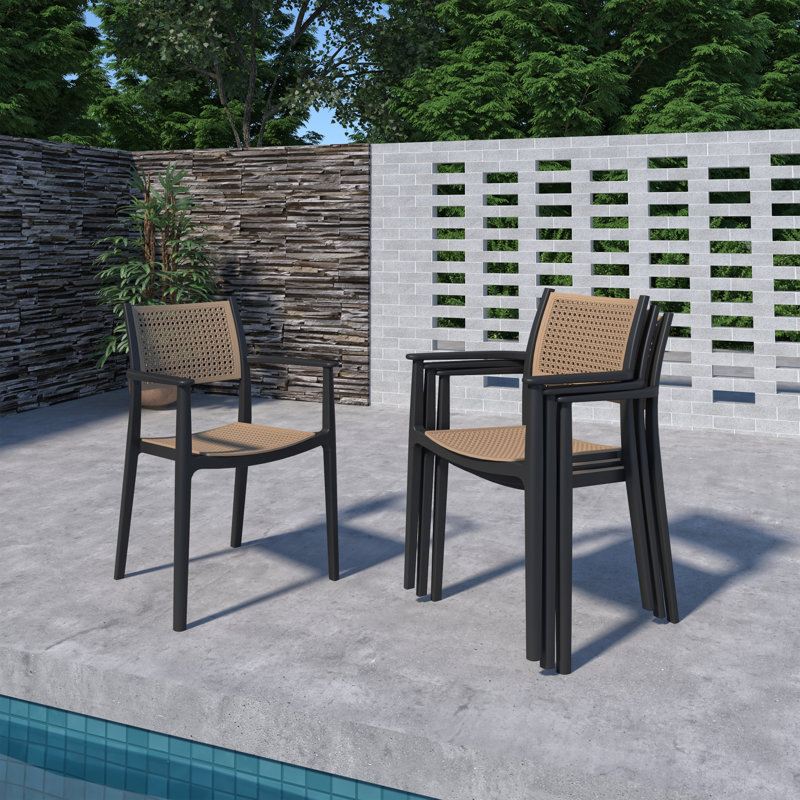 Stackable Resin Patio Dining Chair
