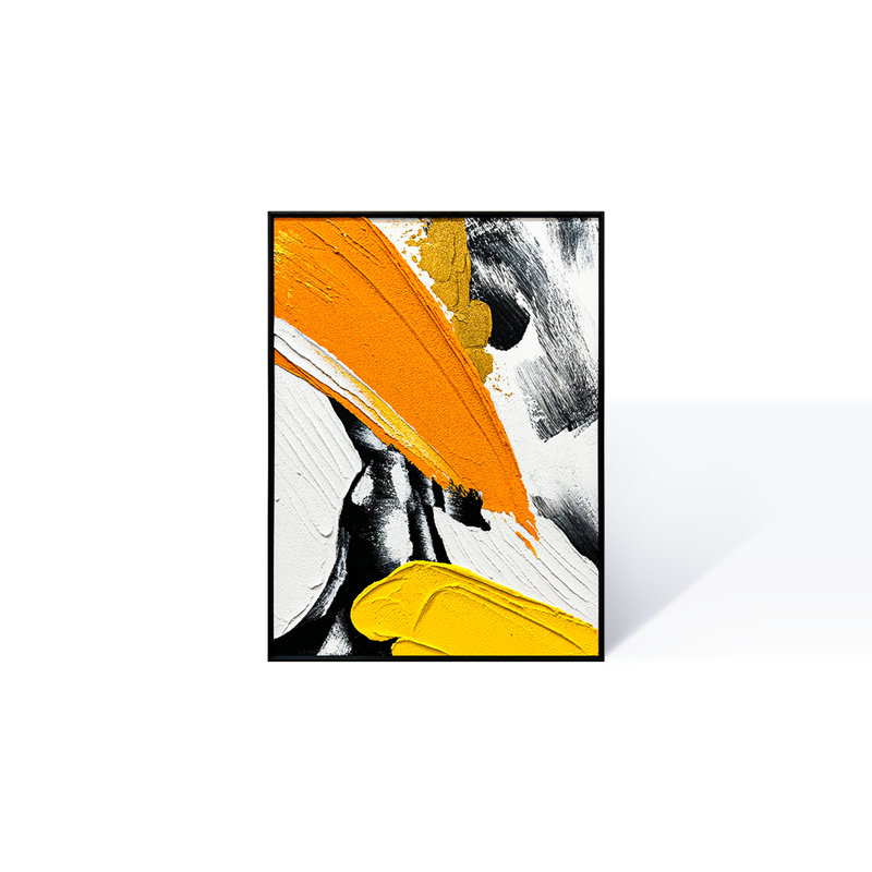 Ink Breeze - Abstract Oil Print On Canvas