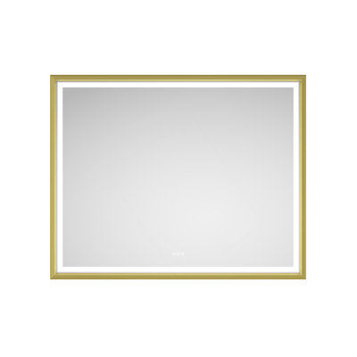 60in. W x 48in. H LED Lighted Bathroom Wall Mirror with High Lumen, Anti-Fog, and Color Temperature Control for Clear Reflections