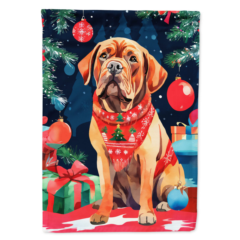 Polyester double face Noël, H 15,5 po x l 11,25 po