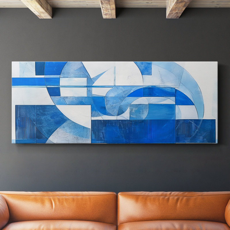 Abstract Series 1 #LXXIX-Wide Gallery Wrapped Canvas, 12" H x 30" W