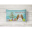  Coussin intérieur / extérieur Christmas Tree and Cavalier Spaniel