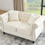 Velours beige 3 + 2 pour chambre à coucher ou bureau avec un design tendance