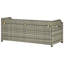 Colberta Solid Wood/Wicker Outdoor Bench