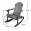 Chaise berçante Adirondack Malibu