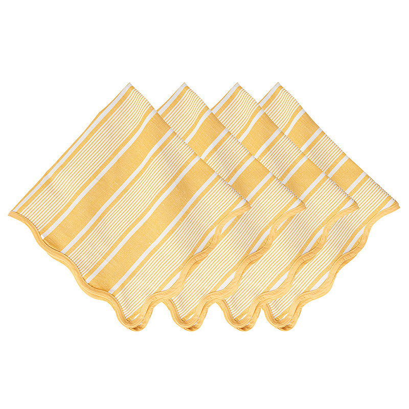 Cabana Stripe Napkins, Sunshine