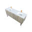 Meuble-lavabo double 72 po Rustic X P 20 po D, plateau en marbre de culture et robinet en or rose