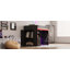 Lit mezzanine de jeu avec bureau, rangement et lumières DEL-1258340454