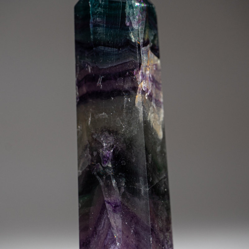 Rainbow Fluorite Point from Mexico (0.2143 lbs)