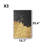 3-Piece Black And Gold Abstract MDF Wall Art Set