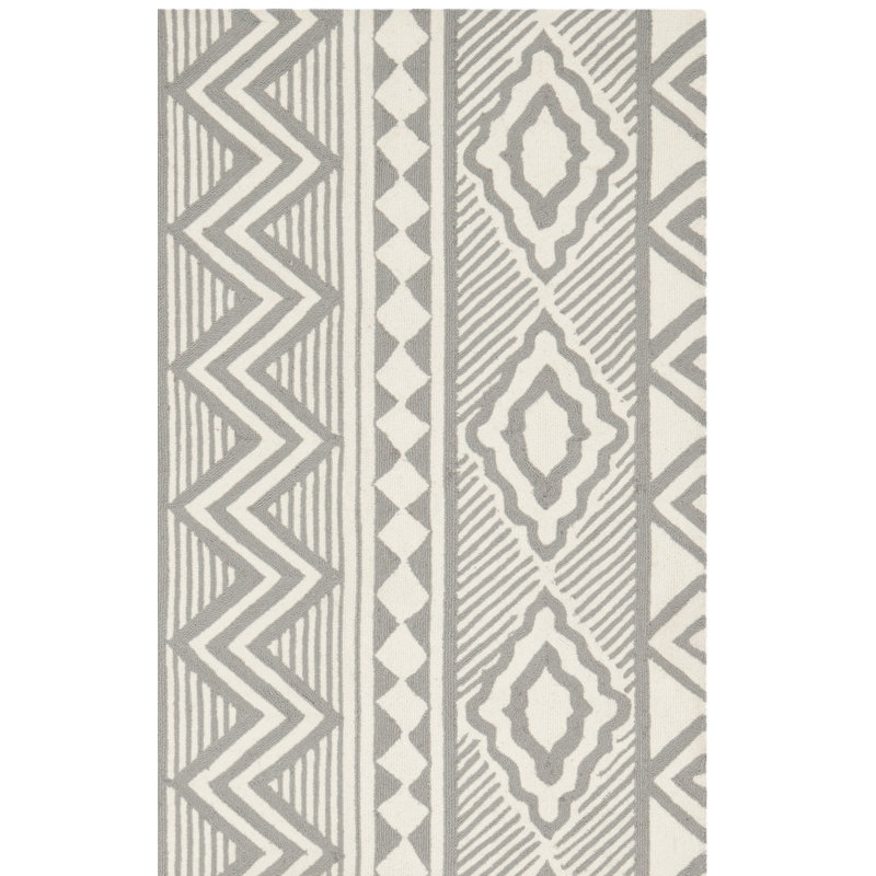 Isaac Mizrahi Hand Tufted Wool Geometric Rug, Rectangle 5' x 8'