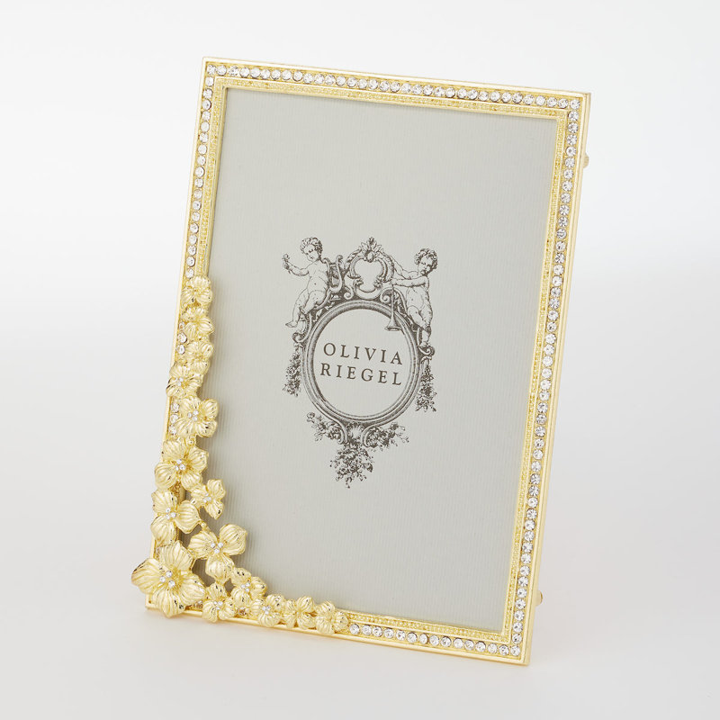 Evelyn Metal Picture Frame, Gold, 5" x 7"