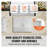 Double Outdoor Kitchen Access Door, Stainless Steel BBQ Island Cabinet with Hooks & Reversible Hinges