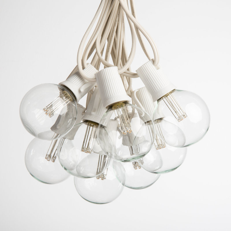 Outdoor 100 - Bulb 25'' Plug-in LED Globe String Light