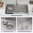 33x22 Inch Kitchen Sinks Drop In Stainless Steel 16 Gauge Single Bowl Kitchen Sink