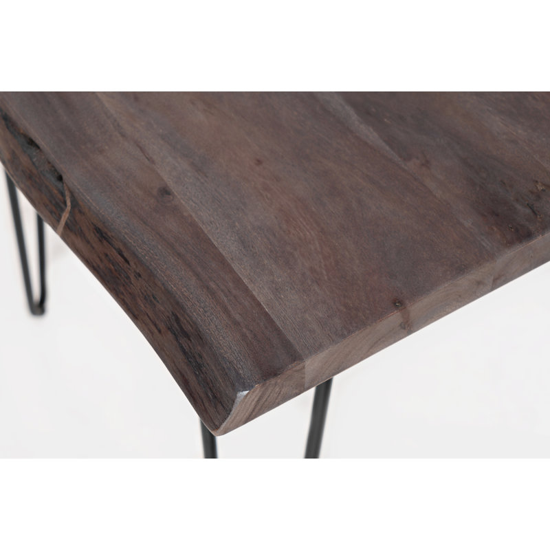 Gordonsville Solid Wood Top End Table, Slate