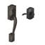 Camelot Lower Half Handleset with Accent Door Lever (Deadbolt Sold Separately)-334171403-334171645