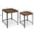 Lottie Solid Wood Tray Top Nesting Tables