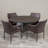 Aonghas 4 - Person Wicker Patio Dining Set with Round Table