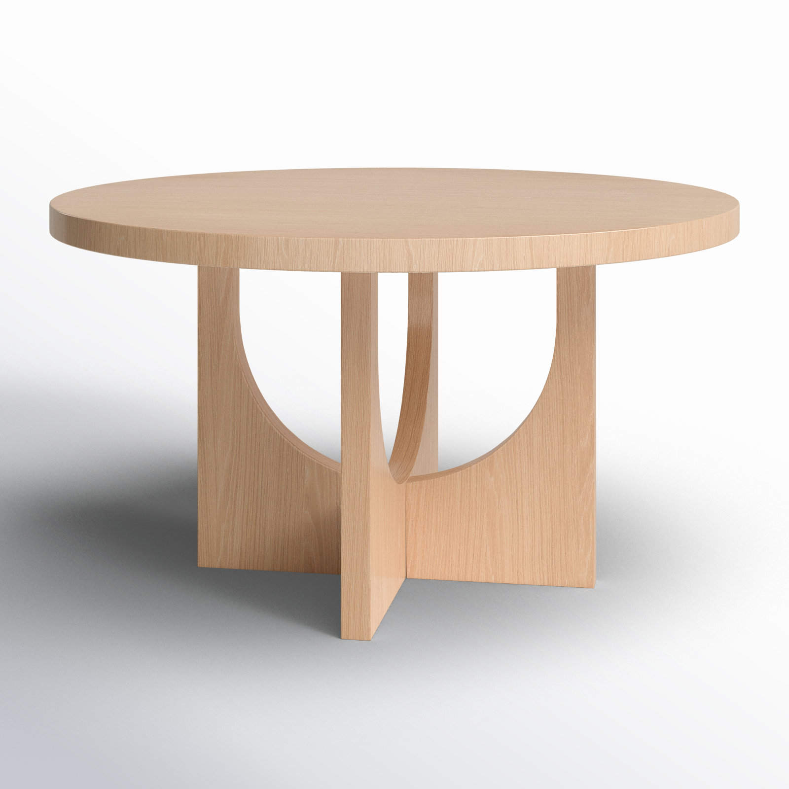 54" Solid Oak Pedestal Dining Set