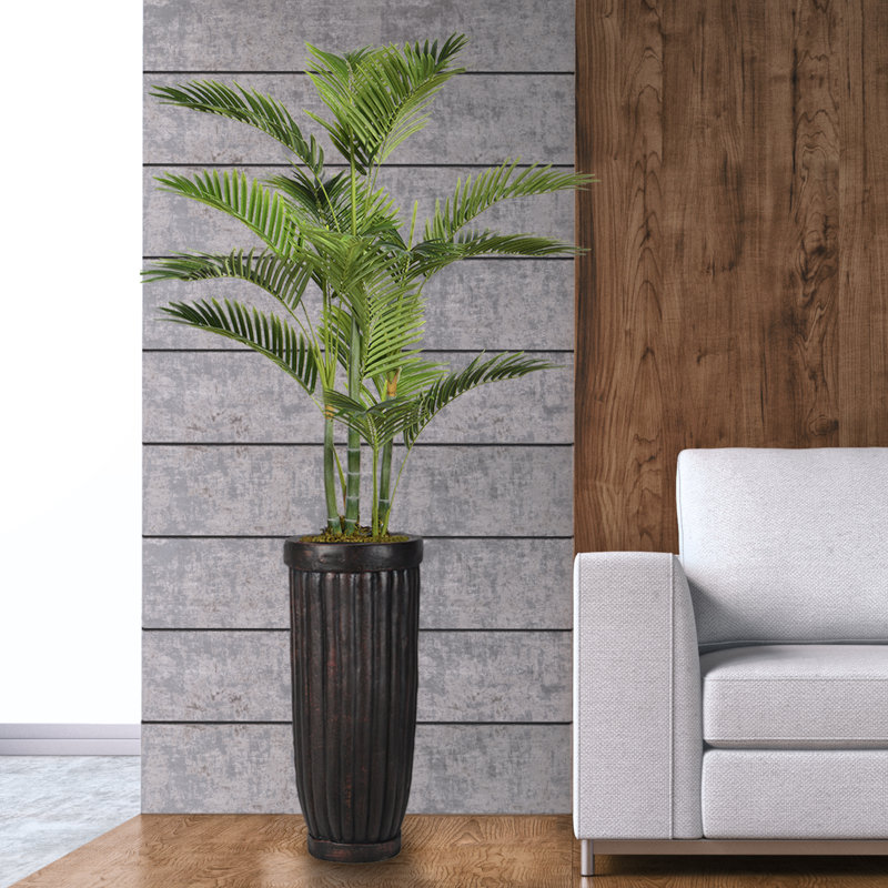 Palmier artificiel Panama en pot, H 69 po x l 38 po x P 30 po