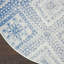 Tapis géométrique bleu / blanc-1446938390