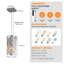 Ensemble de luminaires suspendus 3 lumières modernes en cristal - Plafonnier suspendu chromé réglable pour îlot de cuisine, salle à manger et salon