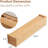 Solid Wood Wall Mounted Coat Rack with Shelf and Hidden Hooks, Floating Entryway Organizer with 5 Hooks for Coats Keys Bags Bathroom Bedroom-236094769