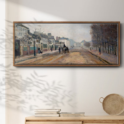 The Boulevard of Heloise in Argenteuil, 1872- Framed Canvas