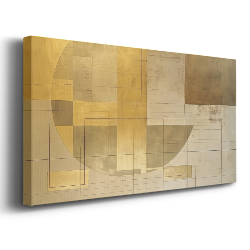 Abstrait, série 1, toile tendue # XCV III, H 16 po x l 32 po