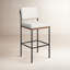 Benton Upholstered Stool with Metal Frame-754574878-755934990