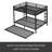 Metal Bunk Bed With Twin Size Trundle-969118955