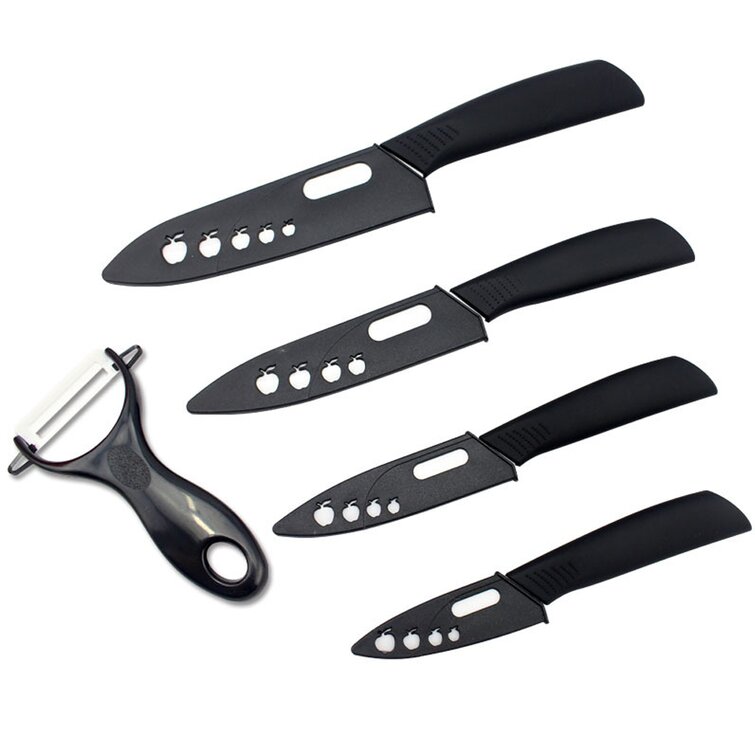 Boshen 9 Piece Ceramic Knife Block Set & Reviews